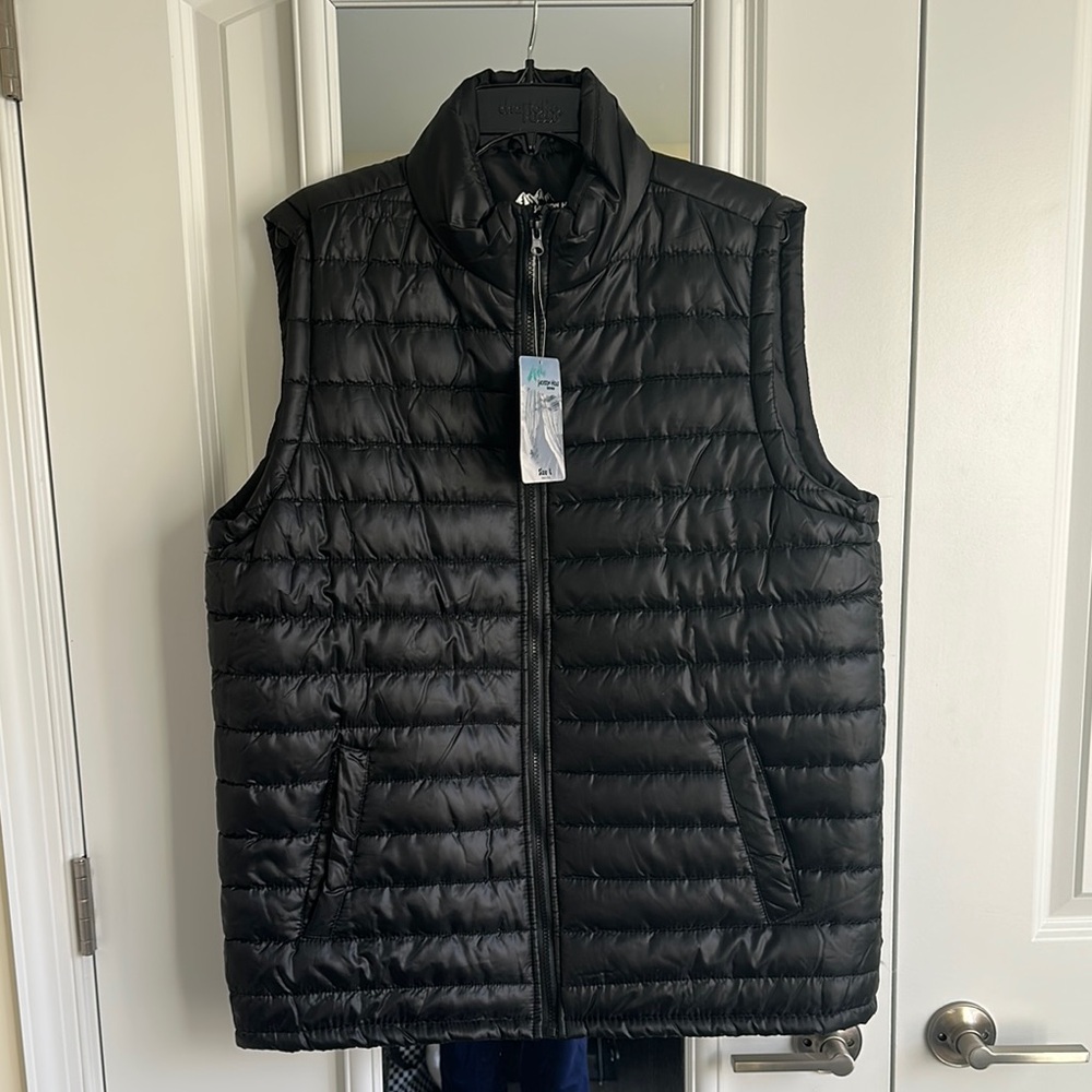 Men's Classic Black Puffer Vest